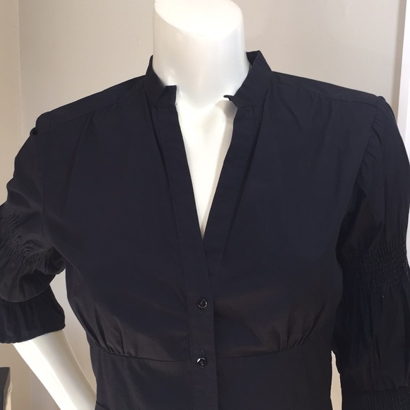 New!  Beautiful Zara Elizabethan Black Blouse - Picture 2 of 3